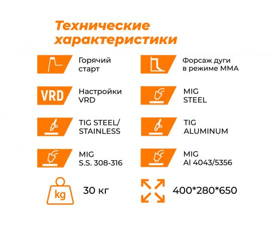 Инвертор EVERLAST powermts 221sti multi process: mig/tig/stick 2EV221MTS – изображение 6