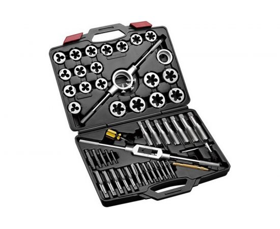 Набор метчиков и плашек SK-5 M6-M24, кейс, 51шт МАСТАК 351-00051C 