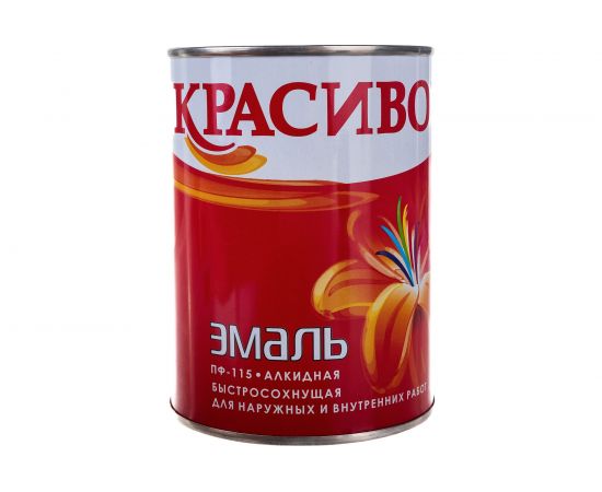 Эмаль Красиво ПФ-115 зеленая, банка 0,8 кг 4690417011285 