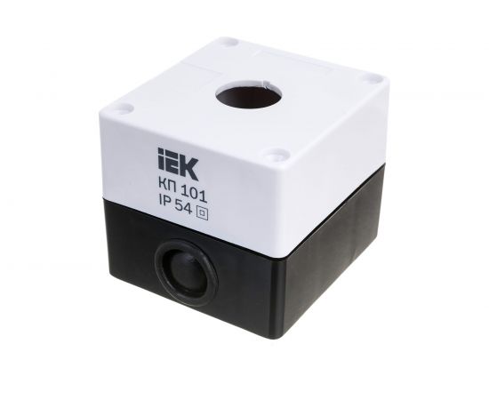 Корпус IEK, КП 101, 1-местный, белый, для кнопок, ИЭК, BKP10-1-K01 
