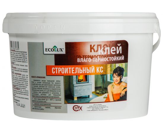 Строительный кл��й ECOLUX КС 1.5 кг 4607133681678 