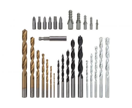 Комбинированный набор сверл Matrix: бетон 4-10 мм/металл 2-10 мм/дерево 4-10 мм/дюбеля 300 предметов 72577 – изображение 17