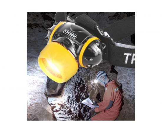 Налобный фонарь Трофи GB302 7xLED, 3хААА, Б0036617 – изображение 2