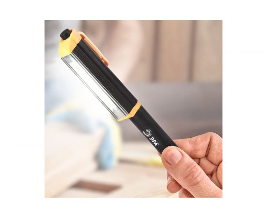 Рабочий фонарь ЭРА Практик 7Вт COB, 3xAAA, Al корпус, крючок, магнит Б0027821 – изображение 2