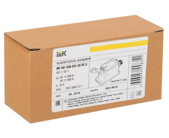 Концевой выключатель IEK ВП, 16Г-23Б-231-55, У2.3, 1з+1р, IP55, KV-1-16-1 – изображение 2