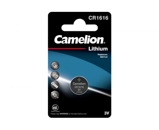 Литиевая батарейка Camelion CR1616 BL-1, 3V 3070 – изображение 2