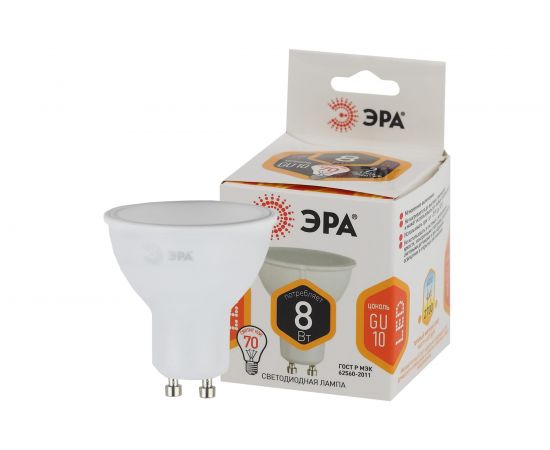 Светодиодная лампа ЭРА LED MR16-8W-827-GU10 софитная, 8Вт, GU10 Б0036728 – изображение 2