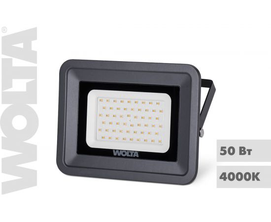 Светодиодный прожектор WOLTA 50Вт 4000К IP65 4500 лм WFLS-50W/06 – изображение 2