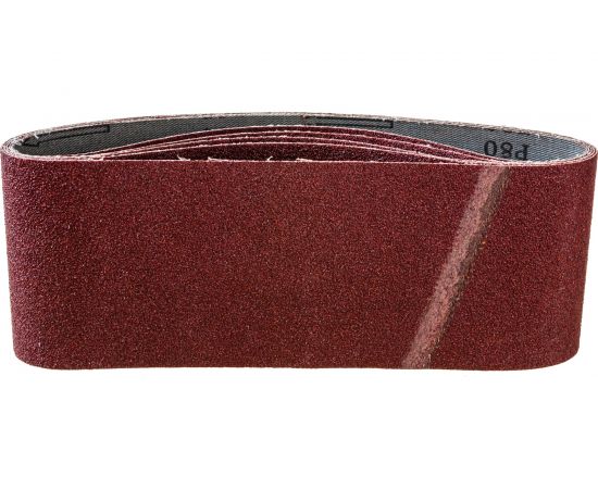 Лента шлифовальная бесконечная СТАНДАРТ на тканевой основе (5 шт; 100х610 мм; P80) для ЛШМ Зубр 35343-080 – изображение 2