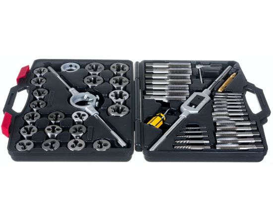 Набор метчиков и плашек SK-5 M6-M24, кейс, 51шт МАСТАК 351-00051C – изображение 2