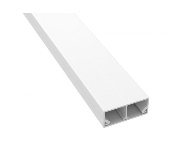 Миниканал с перегородкой DKC 40/2x17 белый 2м TMC 00305 – изображение 2