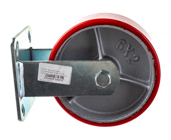 Большегрузное полиуретановое колесо неповоротное FCP 63 (150 мм; 360 кг) А5 1000107 – изображение 2