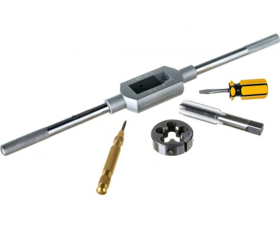 Набор метчиков и плашек SK-5 M6-M24, кейс, 51шт МАСТАК 351-00051C – изображение 3