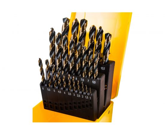 Набор сверл по металлу 25 предметов, 1-13 мм, HSS-G Inforce 11-01-705 – изображение 3