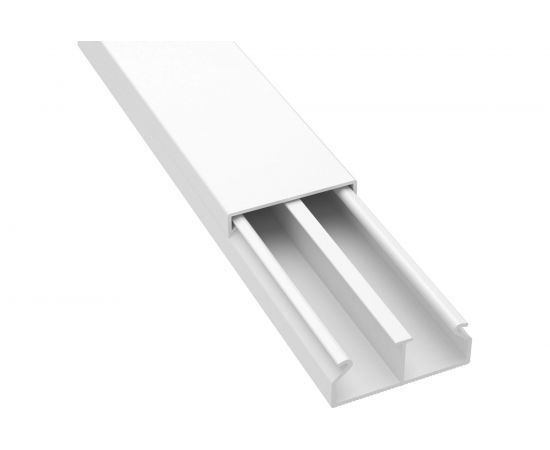 Миниканал с перегородкой DKC 40/2x17 белый 2м TMC 00305 – изображение 3