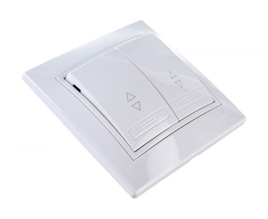 Проходной двойной выключатель LEZARD MIRA белый с белой вставкой 701-0202-106 – изображение 3