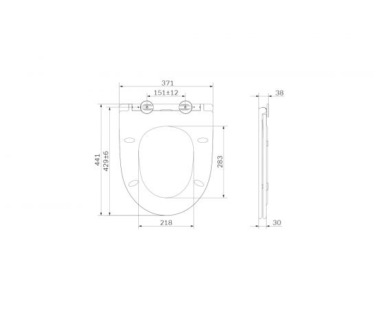Сиденье для унитаза AM.PM, Awe, микролифт C117853WH – изображение 3