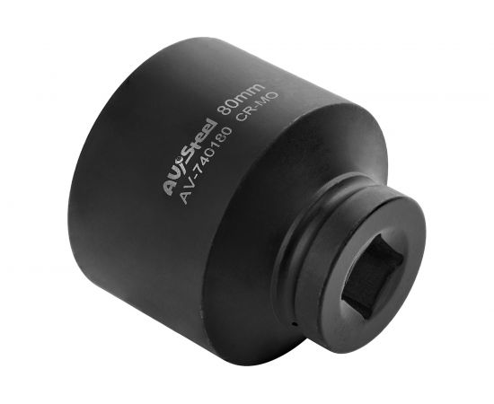 Головка ударная шестигранная удлиненная (80 мм; 1DR) AV Steel AV-740180 – изображение 3
