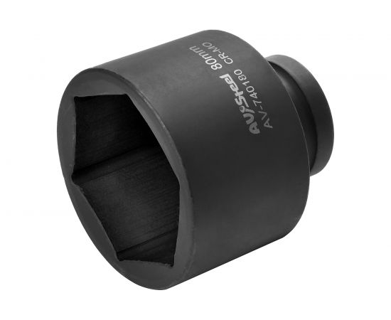 Головка ударная шестигранная удлиненная (80 мм; 1DR) AV Steel AV-740180 – изображение 4