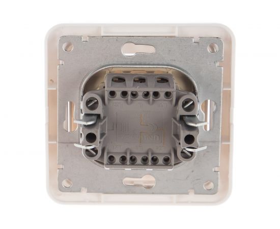 Выключатель UNIVersal Валери 1 клавиша, проходной с подсветкой белый В0125 – изображение 4