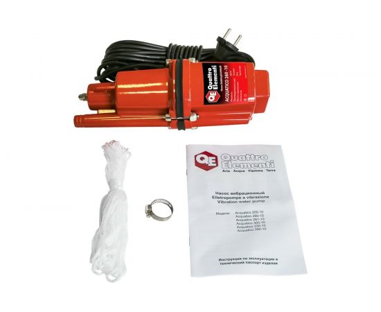 Вибрационный насос QUATTRO ELEMENTI Acquatico 260-25 кабель 25 м 791-769 – изображение 4