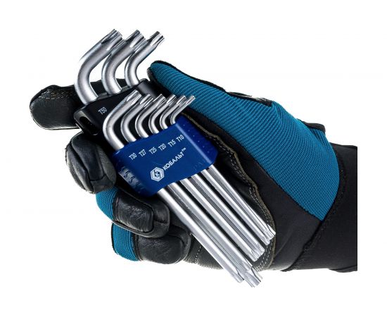 Набор ключей угловых удлиненных Tamper TORX КОБАЛЬТ 020405-09 – изображение 5