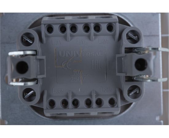 Выключатель UNIVersal Валери 1 клавиша, проходной с подсветкой белый В0125 – изображение 5