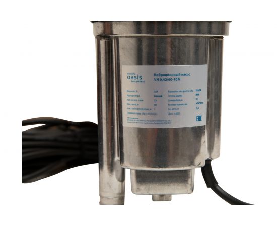 Вибрационный насос Oasis VN 0,42/60-10 4670004376775 – изображение 6