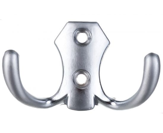 Крючок Tech-Krep 2405, 2-х рожковый, матовый хром 1 шт 129919 