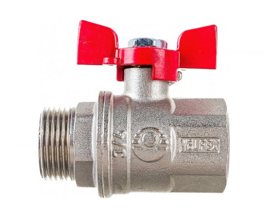 Шаровой кран VALFEX PREMIUM для воды, 3/4"" ВР/НР, бабочка VF.218.NB1.034.PREMIUM 