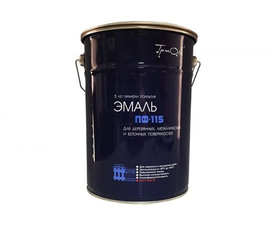 Эмаль ТРИОЛЬ ПФ-115 белая глянцевая PF115W5 