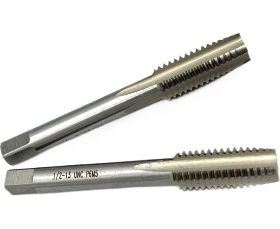 Дюймовый метчик TORNERI UNC 1/2" 13 нитей Р6М5 комплект из 2-х штук 035372 