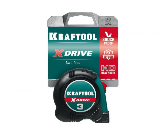 Рулетка KRAFTOOL X-Drive 3м/19мм с ударостойким обрезиненным корпусом 34122-03-19_z02 – изображение 12
