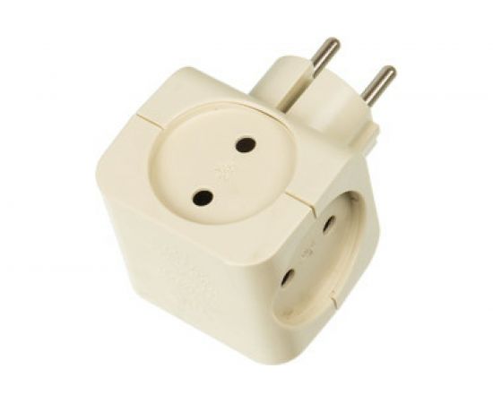 Тройник ЭРА SP-4-I 4гн, без заземления слоновая кость Б0008206 – изображение 12