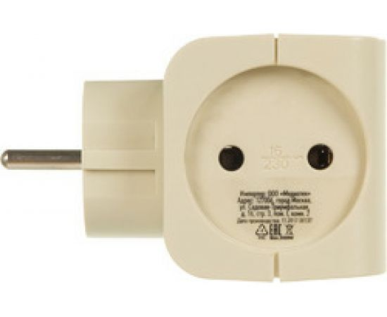 Тройник ЭРА SP-4-I 4гн, без заземления слоновая кость Б0008206 – изображение 14