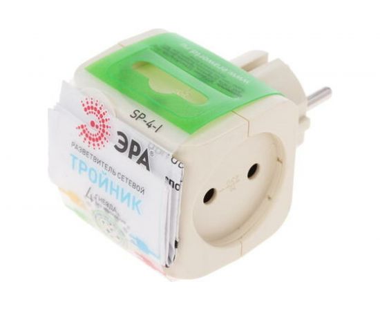 Тройник ЭРА SP-4-I 4гн, без заземления слоновая кость Б0008206 – изображение 17