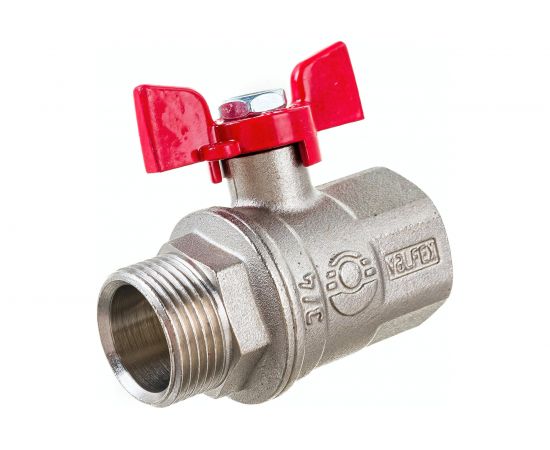 Шаровой кран VALFEX PREMIUM для воды, 3/4"" ВР/НР, бабочка VF.218.NB1.034.PREMIUM – изображение 2