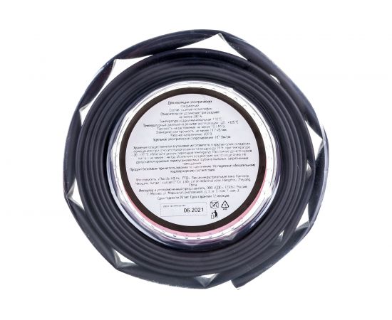 Термоусаживаемая трубка REXANT 6,0/3,0 мм черная, ролик 2,44 м 29-0036 – изображение 2