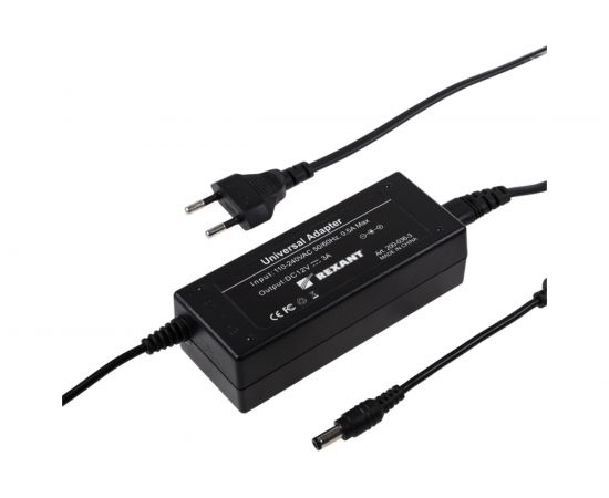 Блок питания REXANT 12 В 36 Вт 3 А разъем 5.5х2.1 200-036-3 – изображение 2