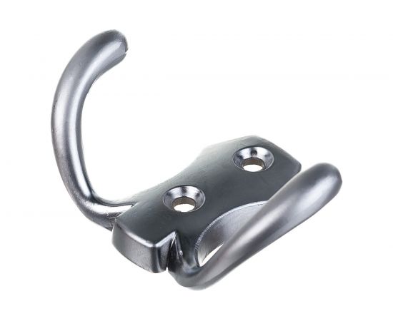 Крючок Tech-Krep 2405, 2-х рожковый, матовый хром 1 шт 129919 – изображение 2