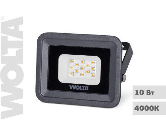 Светодиодный прожектор WOLTA 10Вт 4000К IP65 900 лм WFLS-10W/06 – изображение 2