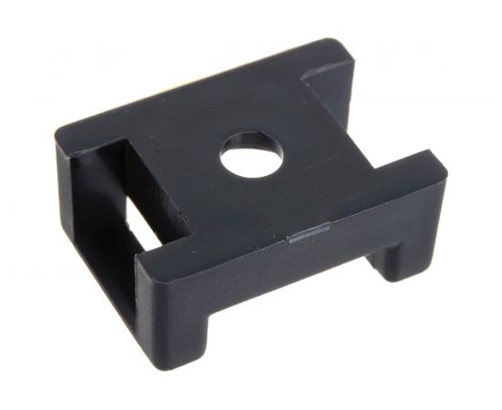 Площадка для крепления стяжки REXANT ПС-2 22x16 мм, черная, упаковка 100 шт. 07-2103 – изображение 2