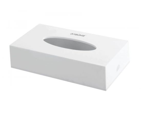 Диспенсер для косметических салфеток ЛАЙМА настольный/настенный, пластиковый, белый 605392 – изображение 2