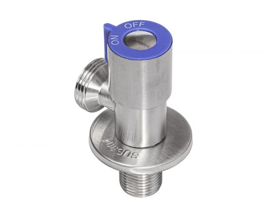 Комплект угловых кранов RM 1/2х3/4 НР-НР нержавеющая сталь AISI304 ATS-1234 – изображение 2