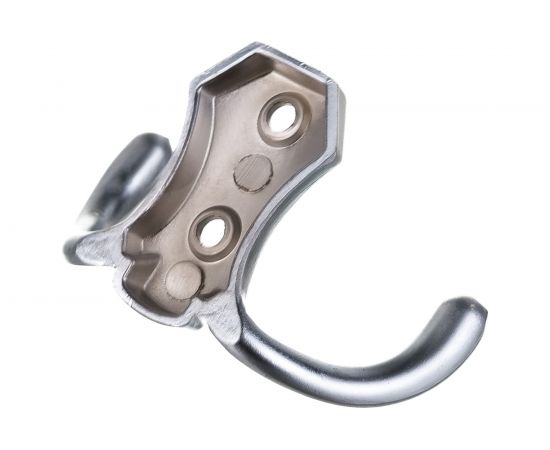 Крючок Tech-Krep 2405, 2-х рожковый, матовый хром 1 шт 129919 – изображение 3