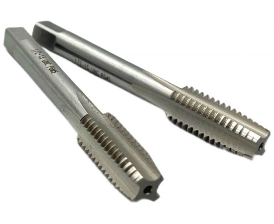Дюймовый метчик TORNERI UNC 1/2" 13 нитей Р6М5 комплект из 2-х штук 035372 – изображение 3