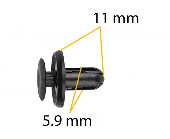 Автокрепеж для Mitsubishi/Subaru 10 шт MR288150, 909130013 КрепАвто 1743 – изображение 3