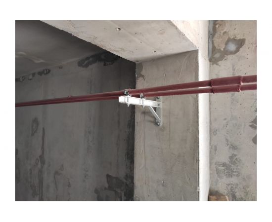 Консольный кронштейн LUCKY Guy с опорой L=400 мм, окрашенный RAL 7035 100 04 400 1 – изображение 3