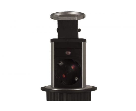 Выдвижной встраиваемый розеточный блок GTV на 3 EURO розетки AE-BPW3S60-80 – изображение 3