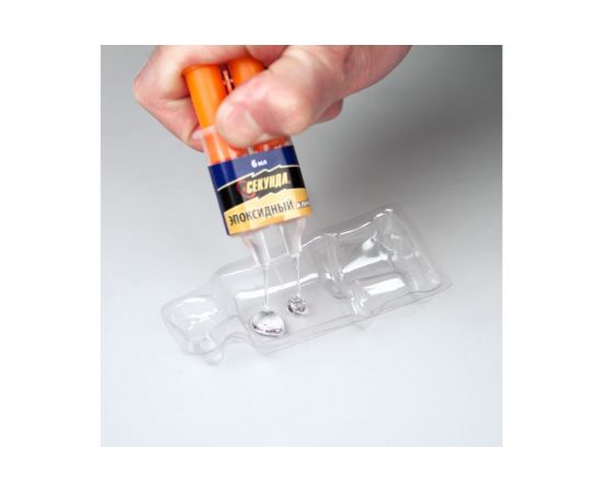 Эпоксидный клей Секунда в шприце, 3 минуты, 3+3 мл, индивидуальный блистер 403-115 – изображение 3